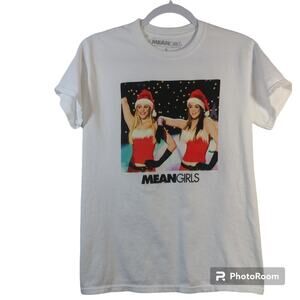 Mean Girls Regina & Cady White Short Sleeve Crew Neck Cotton Tee Size Small